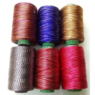 Set Lot of SHADED 150/2 Denier Viscose Rayon Thread Yarn Hand Machine Embroidery